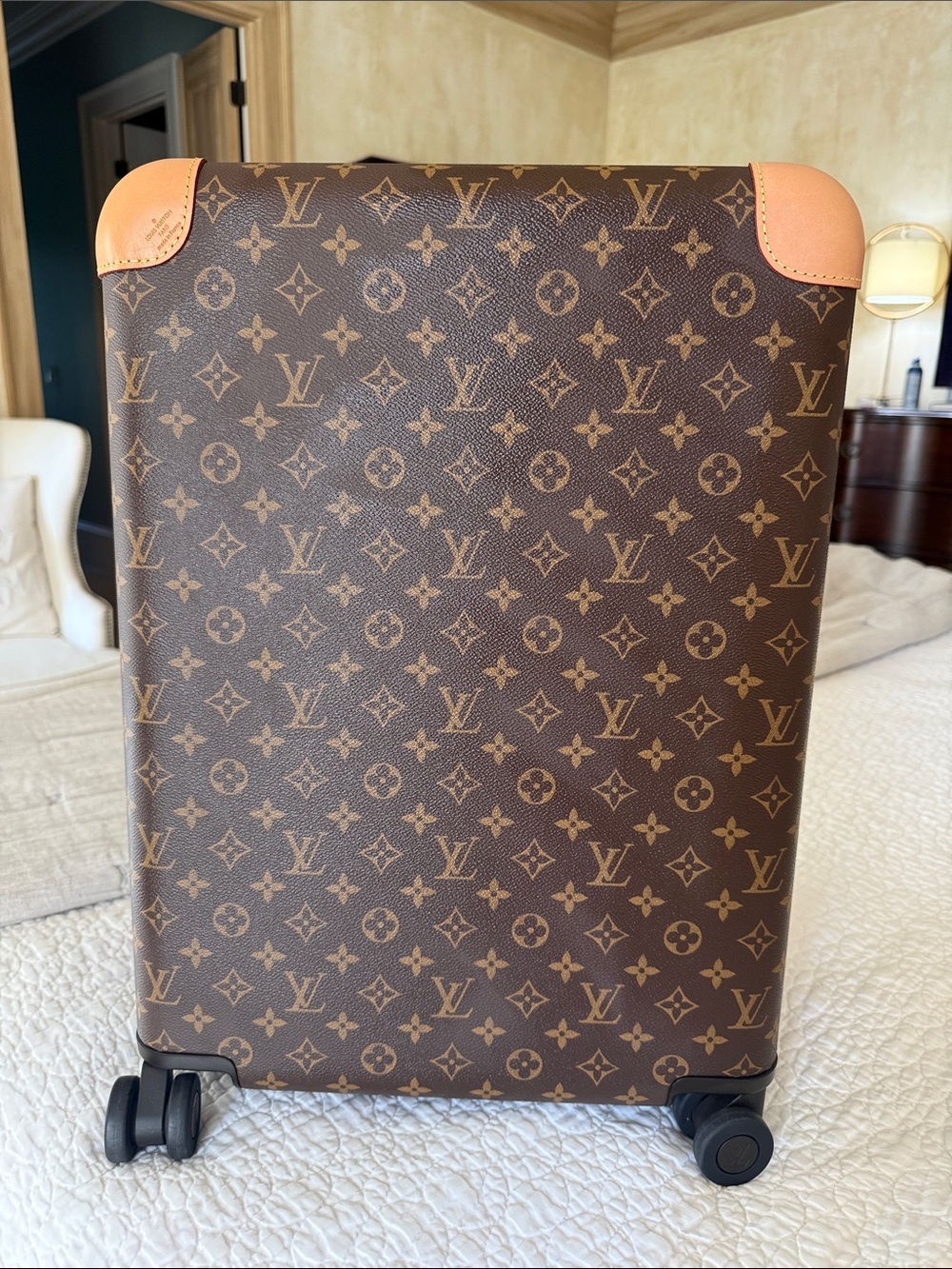 Louis Vuitton Monogram Horizon 55 Rolling Carry-On in Brown and Tan